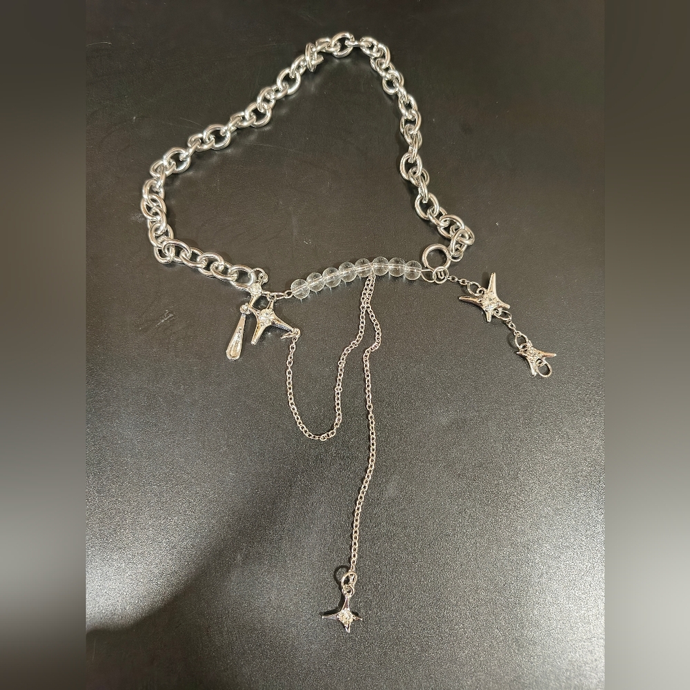 Buyongwant Irregular Necklace Y2k Pendant Metal Women's Design Collar Chain Star